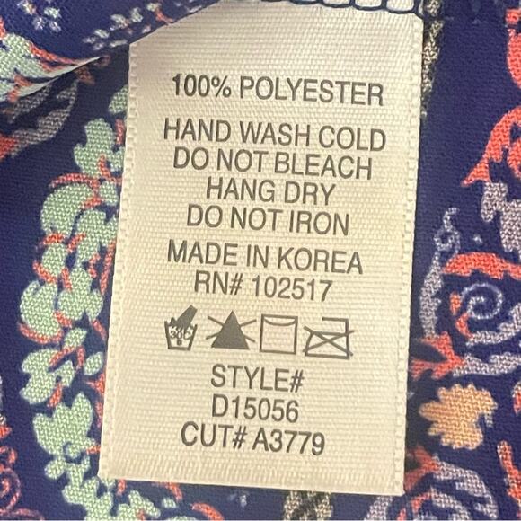 Soprano geometric pattern tie back tunic size extra small XS b23 - Picture 4 of 5